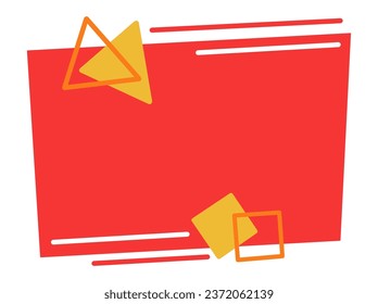 Ilustración de las tarjetas de forma de abstracto geométrico
