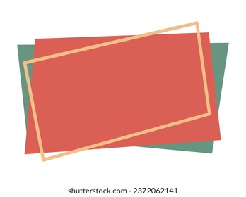Ilustración de las tarjetas de forma de abstracto geométrico