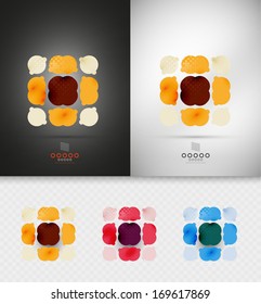 Geometric abstract shape - business symbol for business, technology, presentation, template