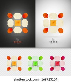 Geometric abstract shape - business symbol for business, technology, presentation, template