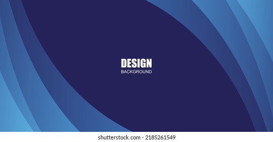 Geometric abstract shape on dark blue gradient overlay background. Vector.