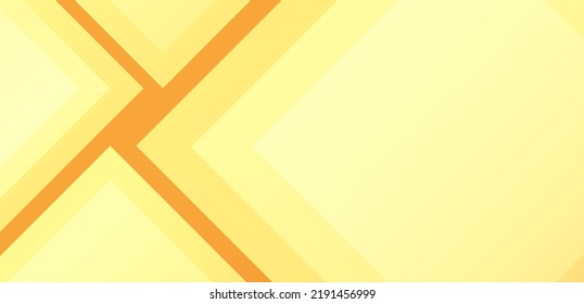 Geometric abstract shape on yellow-orange gradient overlay background. Vector.