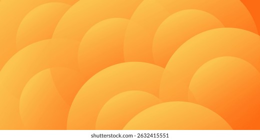 Geometrische abstrakte Form auf gelb-orangefarbenem Farbverlauf-Overlay-Hintergrund. Vektor.