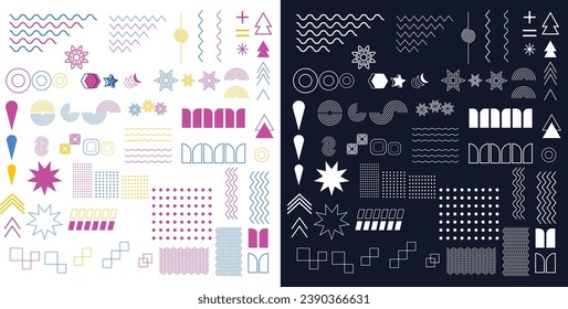 geometric abstract shapes background in flat design