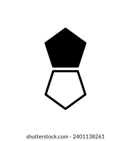 Plantilla de decoración o marco de formas abstractas geométricas