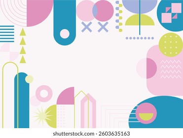 Geometric Abstract Shapes Design with Circle