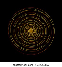 geometric abstract shapes for design, logo or as a concept on a black background
