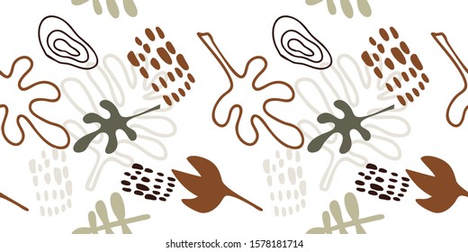 geometric abstract shapes and elements, terracotta trendy colors, geometric art, organic shapes, vector on transparent background