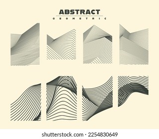 Geometric abstract shapes for flyers, posters, brochure covers, background, wallpaper, typography, or other printing products. Vector illustration.