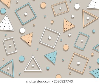 Geometric Abstract Shapes Pattern Design