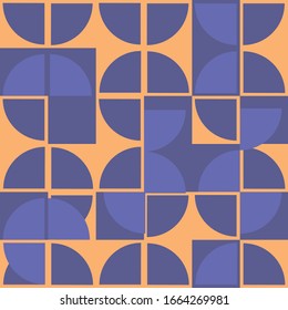 Patrón de formas abstractas geométricas. Diseño resistente de vectores moderno de mediados de siglo perfecto para papel tapiz, telas, proyectos interiores, empaque e impresión o como impresiones artísticas.