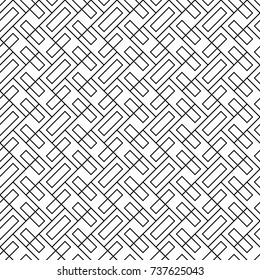 Geometric abstract. Slanted rectangle slabs. Herringbone pattern. Seamless surface design with tilted blocks. Repeated tiles ornament background. Mosaic motif. Pavement wallpaper. Digital paper vector