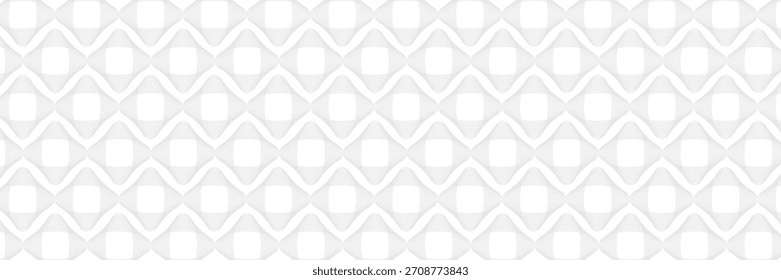 Geometrische abstrakte Rechteckwellen. Nahtloses weiches Linienmuster, minimaler futuristischer Hintergrund. Moderne dekorative Textur, Vektorgrafik für Tapeten.