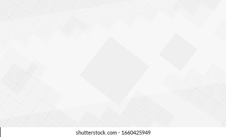 Fondo de negocio blanco cuadrado abstracto geométrico con ilustración gráfica vectorial de sombra gris. Fondo de superficie 3d futurista claro para publicidad o diseño corporativo