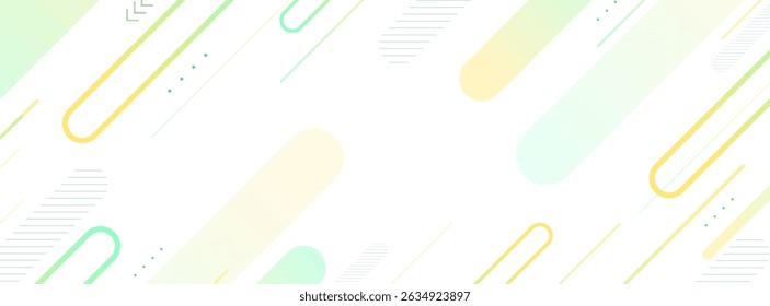 Geometric abstract style,banner background, line shape, green and yellow gradations, modern,vector eps 10