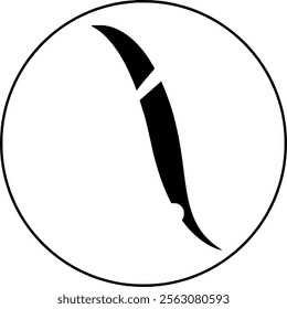 Geometric Abstract symbol in simple design style 