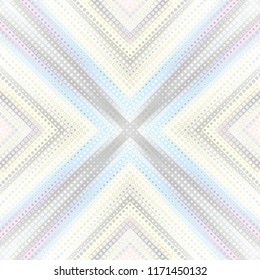 Geometric abstract symmetric pattern in low poly pixel art style. Seamless low poly background. Vector image.