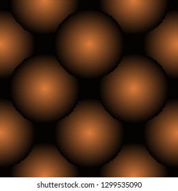 Geometric abstract symmetric pattern in pixel art style. Seamless geometric background. Dark balls. Vector image