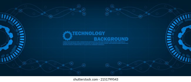 Geometric abstract technology background - future lines and dots connection digital data and big data concept EP.25.hi-tech communication concept innovation vector illustration background 