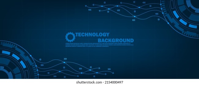 Geometric abstract technology background - future lines and dots connection digital data and big data concept EP.27.hi-tech communication concept innovation vector illustration background 