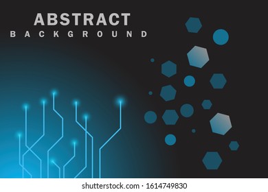 geometric abstract technology and science background