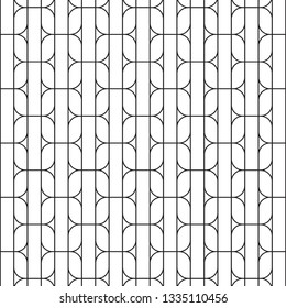 Geometric abstract texture. Curve and straight linear vector pattern, repeating linear abstract. pattern is on swatch panel.