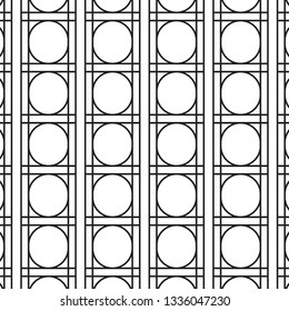 Geometric abstract texture. Curve and straight linear vector pattern, repeating linear abstract. pattern is on swatch panel.