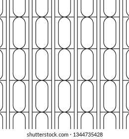 Geometric abstract texture. Curve and straight linear vector pattern, repeating linear abstract. pattern is on swatch panel.
