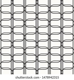 Geometric abstract texture. Curve and straight linear vector pattern, repeating linear abstract. pattern is on swatch panel.