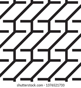 Geometric abstract texture. vector pattern, repeating linear abstract. pattern is on swatch panel.