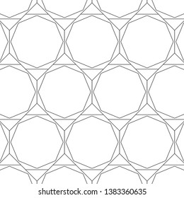 Geometric abstract texture. vector pattern, repeating octagon, rectangle, triangle abstract. pattern is on swatch panel.