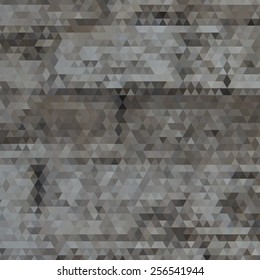 Geometric abstract triangle background. Grunge wall distorted