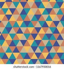 Geometric abstract triangle seamless pattern design for banner, cover, background or wallpaper.