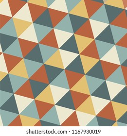 Geometric abstract triangle seamless pattern design for banner, cover, background or wallpaper.