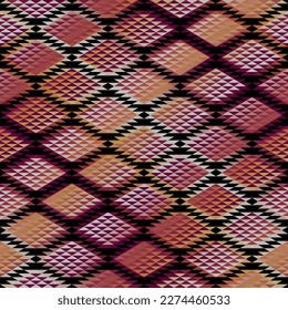 Geometric abstract triangles pattern. Seamless vector image.