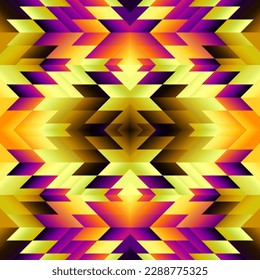 Geometric abstract triangles pattern. Seamless vector image.