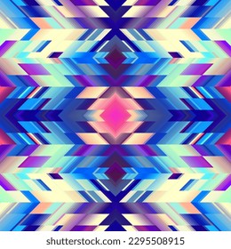 Geometric abstract triangles pattern. Seamless vector image.
