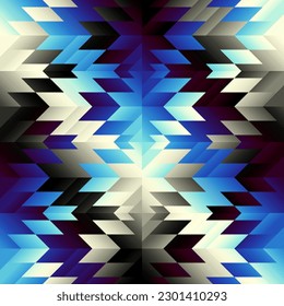 Geometric abstract triangles pattern. Seamless vector image.