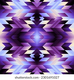 Geometric abstract triangles pattern. Seamless vector image.