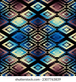 Geometric abstract triangles pattern. Seamless vector image.