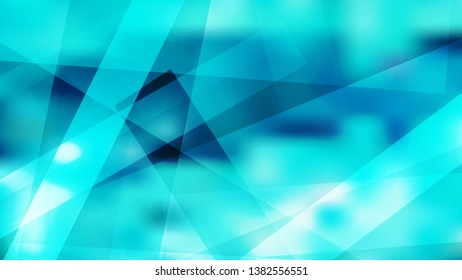 Geometric Abstract Turquoise Background Design