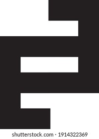 Geometric and abstract typography concept design