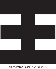 Design des geometrischen und abstrakten Typografie-Konzepts