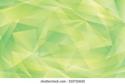 geometric abstract vector background, green triangles