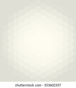 Geometric abstract vector background. Pattern with light yellow hexagons and flow effect