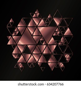 Geometric, abstract, vector background with triangles.