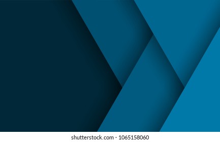 Geometric abstract vector blue modern background