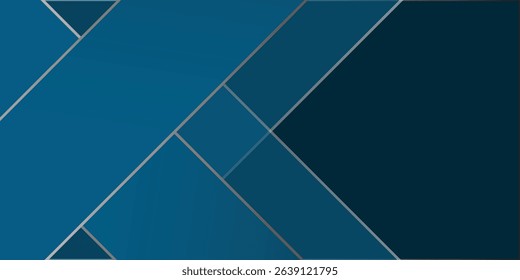 Geometric abstract vector blue modern background