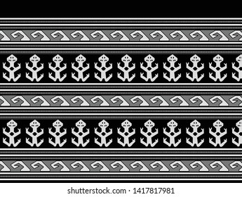 Geometric abstract vector from Chancay an ancient Peruvian culture. Pre-Columbian art pattern representing ancient Chancay culture of Peru.