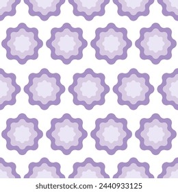 geometric abstract vector floral seamless pattern